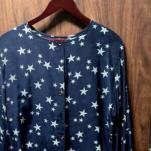 100% Pure Silk button down blouse